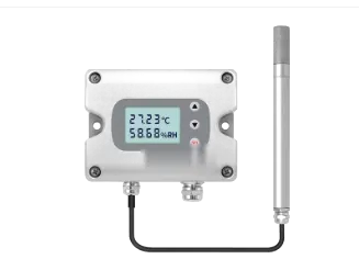 Industrial humidity and temperature transmitter with LCD display