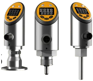 IO-Link smart sensors with sanitary flange, threaded and rod-mount process connections